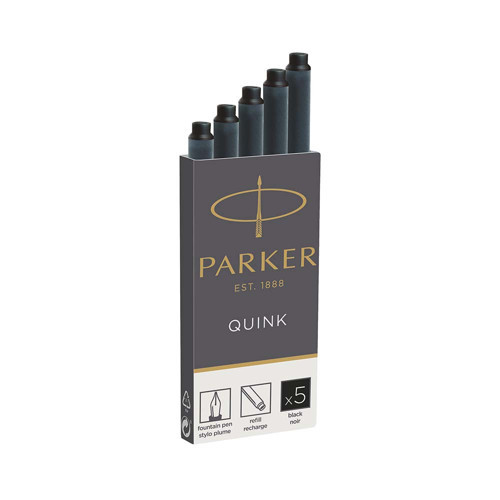 Parker 1950382 Dolmakalem Quınk Kartuş 5Li Siyah