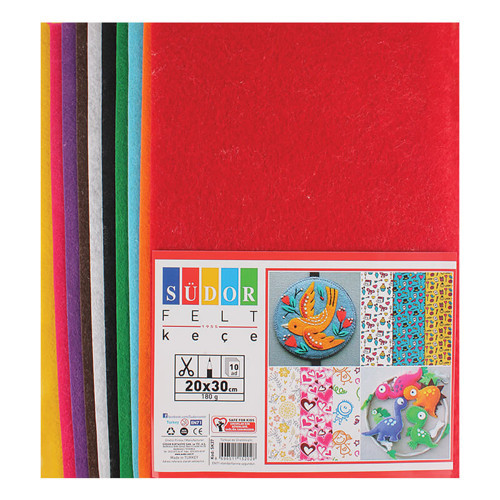 Sk37 Keçe 10 Renk 180Gr 20X30cm