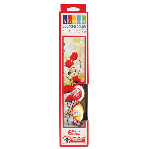 Sd521 Guaj Boya 20Ml Şişe 6 Renk Tk
