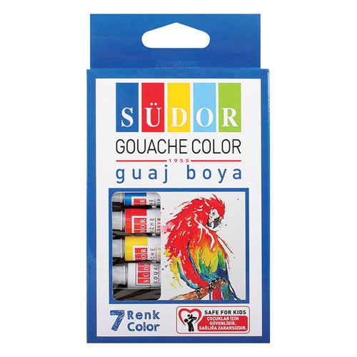 Sd571 Guaj Boya Tüp 7 Renk Takım