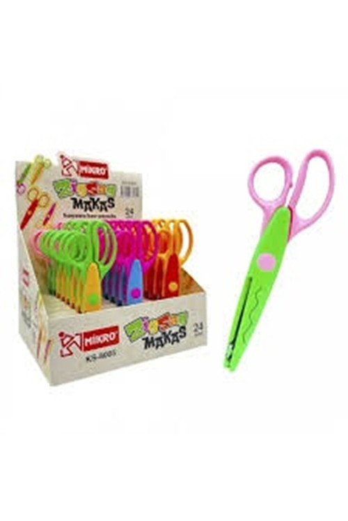 Ks8005-24 Standlı Zigzag Şekilli Makas (24 ADET)