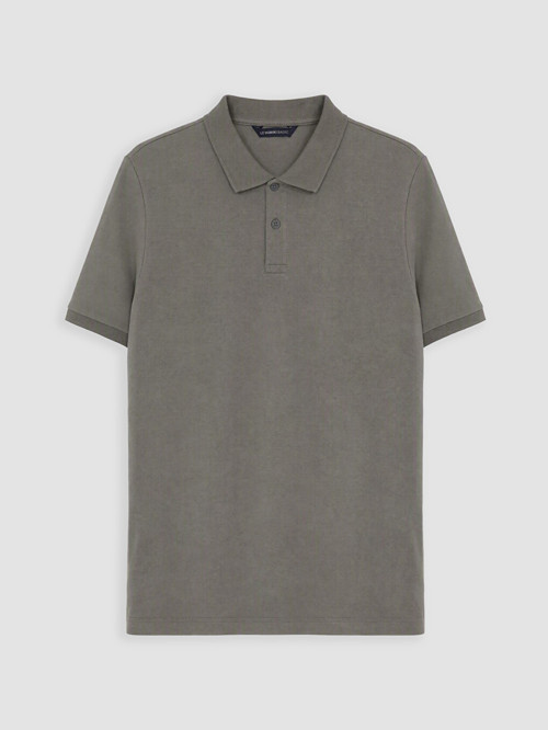 LCWAIKIKI Classic Gri Polo Yaka Pike Erkek Tişört