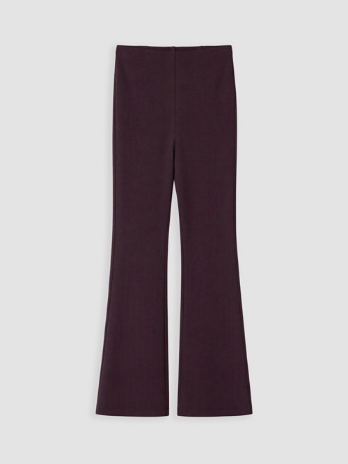 LCW Comfort Bordo Beli Lastikli İspanyol Paça Kadın Pantolon