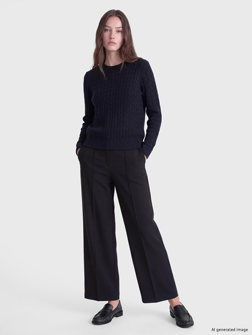 LCW Modest Lacivert Regular Fit Kadın Pantolon