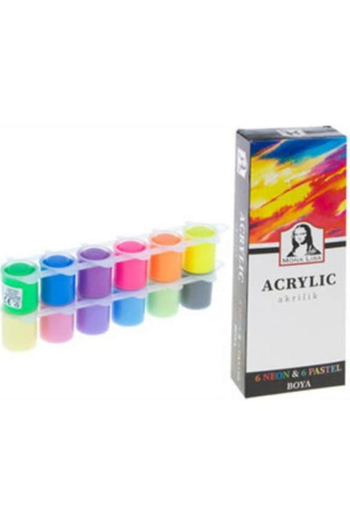 Südor Ml124 Monalisa Akrilik 12X22ml Neon+pastel