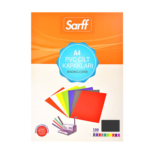 Sarff 15201013 A4 Cilt Kapağı Siyah