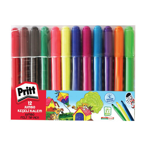 1687975 Keçeli Kalem 12Li Jumbo
