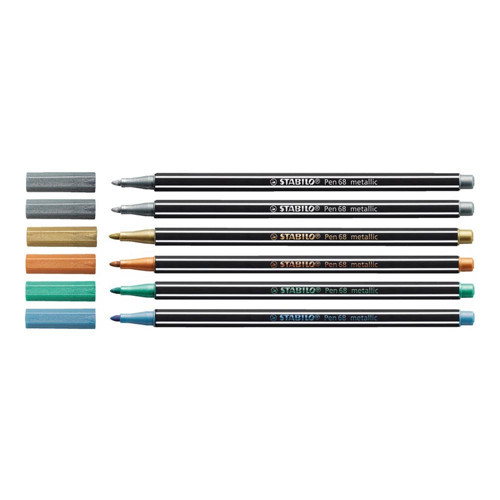 Pen 68 Keçeli Kalem 6Lı Metalik 6806-8-32