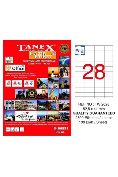 Tw-2028 Lazer Etiket 52,5X41mm
