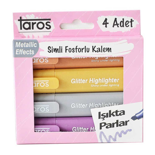 Unıck Color 5481 Fosforlu Kalem Sımlı 4 Renk No:1 30Lu