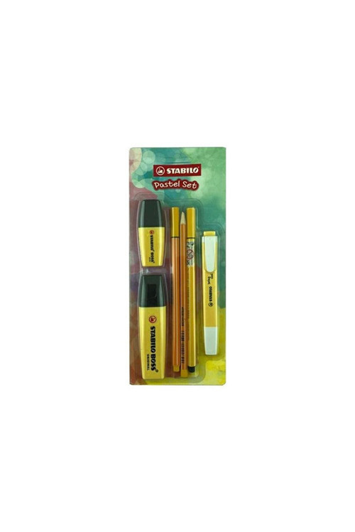 Tek Renk Pastel Set 6Lı 70/144-6 Sarı (10 ADET)