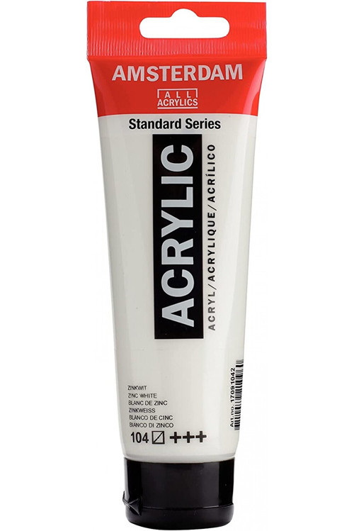 Amsterdam 91042 Akrilik Boya 120Ml Zinc White (3 ADET)
