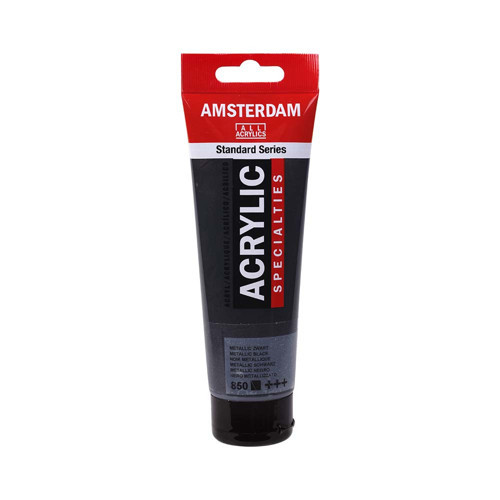Amsterdam 98502 Akrilik Boya 120 Ml Metallic Black (3 ADET)