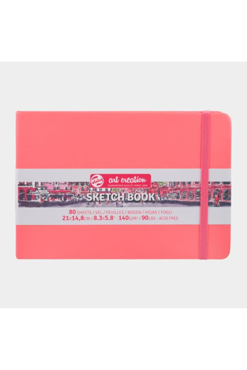 Art Creation Sketchbook Coral Red 21X14.8 140G 80Yp
