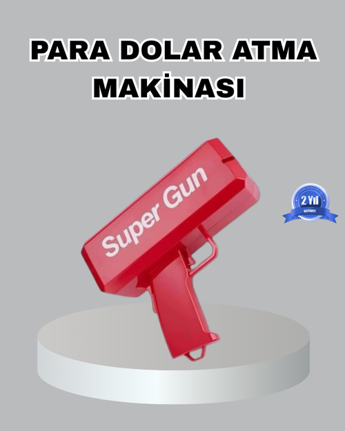 Para Saçma Makinesi Kırmızı Model 100’lü Para Hediyeli