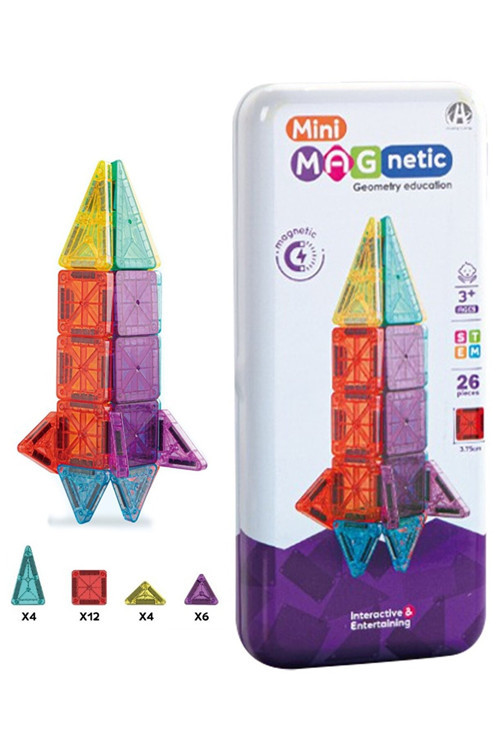 Başel Ch1471 Mini Magnatic Puzzle Tıne Bok 3,75Cm 26 Parça