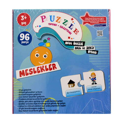 Beceri Puzzle Meslekler 3 Yaş+