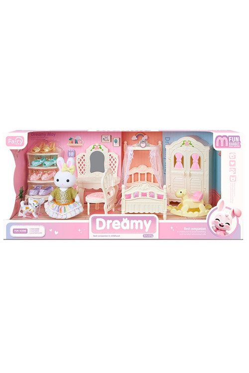 By6717 Dreamy Mini Tavşan Büyük Yatak Odası Takımı