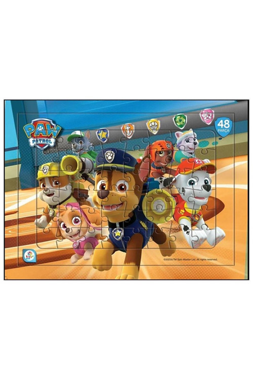 Utku Laço Pw7920 Frame Puzzzle 48Prç Paw Patrol Taslamalı