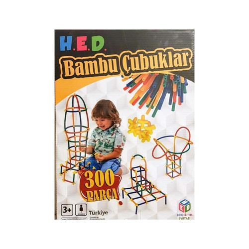 Hobi Eğitim Hed333 Bambu Çubuklar 300 Parça