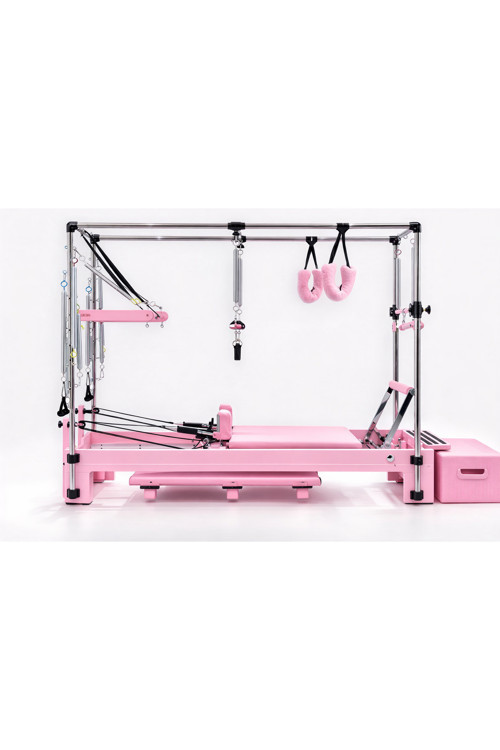 Combo Cadillac Reformer Pembe Kasa Barbie Series Özel Seri 1. Sınıf Kayın Ağacı Deri Renk Opsiyonel