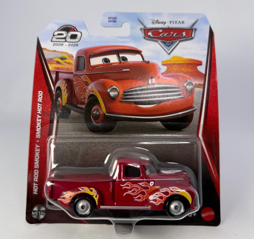 Disney Pixar Cars Hot Rod Smokey 20.yıl Model Araba DXV29