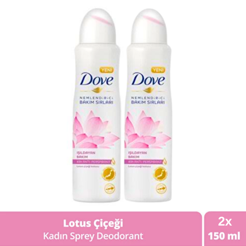 Lotus Çiçeği Kadın Sprey Deodorant 150 ml x 2 Adet
