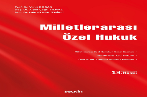 Milletlerarası Özel Hukuk Prof. Dr. Vahit Doğan
