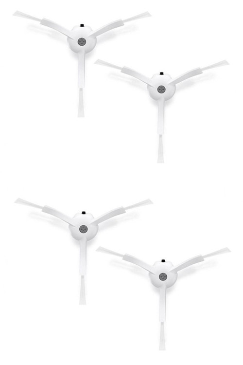 Roborock S8 Sonic Uyumlu 4 Adet Beyaz Yan Fırça
