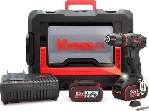 KUC30 20Volt/4.0Ah Li-ion Çift Akülü Kömürsüz Profesyonel Şarjlı Darbeli Matkap