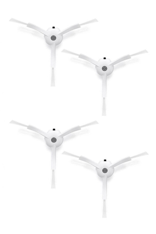 Roborock QRevo MaxV Uyumlu 4 Adet Beyaz Yan Fırça