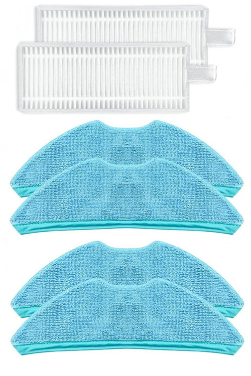 Philips 2000 Serileri HomeRun Aqua ile Uyumlu 2 Adet Hepa Filtre 4 Adet Mop Fiber Paspas