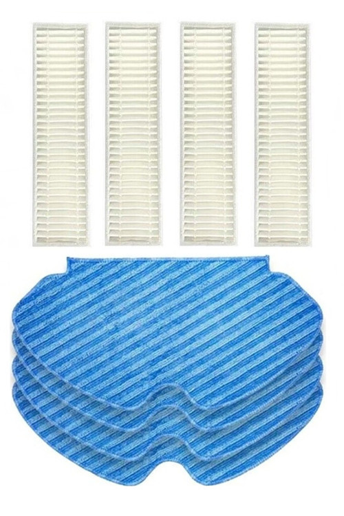 Tefal RG7447 X-Plorer 60 Uyumlu 4 Adet Hepa Filtre 4 Adet Mop Fiber Paspas