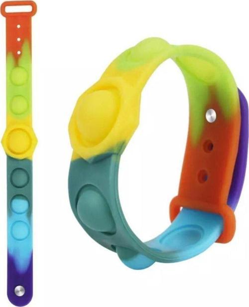 Bileklik Popit Stres Giderici Duygusal Oyuncak Pop It Push Bubble