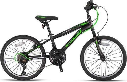 Kron Mars - 20" Mtb - 10' - 21 Vites - V.B. - Siyah-Beyaz/Yeşil