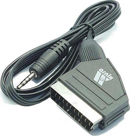 Scart 3.5mm Jak Fiş Çevirici Av - Scart Kablosu Next Süpermax Multibox Ve Daha Bir Çok Uyduya Uyumlu