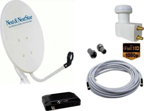 Çanak Anten Lnb2(ÇİFTLİ) 35 Metre Kablo Hd Uydu Alıcısı Çanak Anten Set
