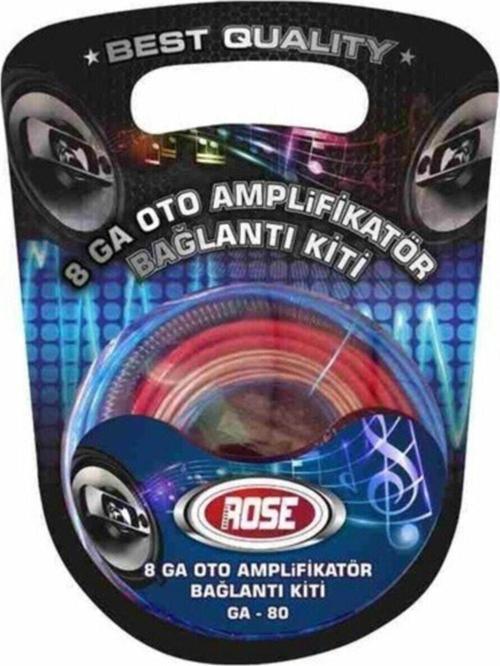Anfi Set Kablosu 8ga Anfi Kablo Bağlantı Kiti Oto Amplifikatör Bağlantı Kiti Ga-80