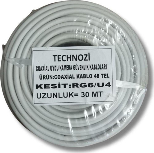 Çanak Anten Kablosu Rg6 30 Metre Uydu Kablosu