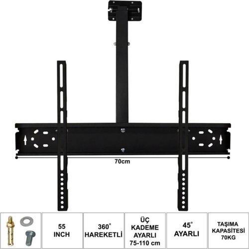 7011t 55 Inç 124-140 Cm Tavan Askı Aparatı