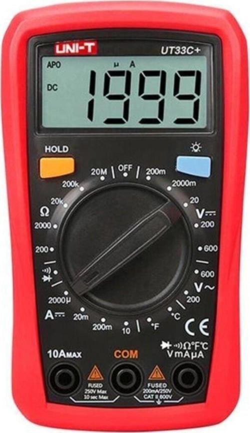 Unit Unı-t Ut 33c+ Dijital Multimetre Ölçü Aleti Ut33c+ Ut-33c+ Ut33+
