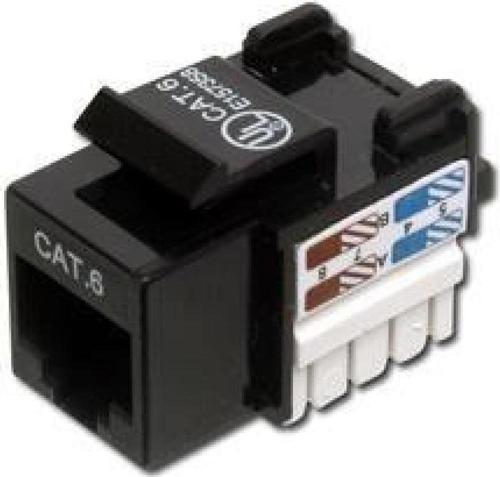 DN-93601 Digitus CAT.6 Keystone Jack, Zırhsız (Unshielded), RJ45, Siyah Renk, LSA