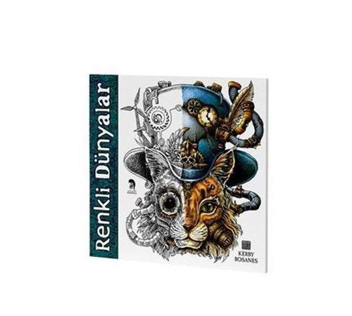 Renkli Dünyalar - Yetişkinler İçin Boyama Kitabı