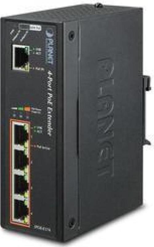 PL-IPOE-E174 1-Port Ultra PoE to 4-Port 802.3af/at Gigabit PoE Extender