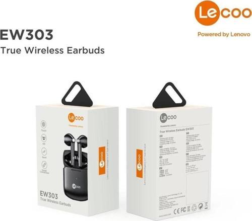 Lenovo Ew303 Bluetooth 5.0 Kablosuz Tws Mikrofonlu Kulak Içi Kulaklık Beyaz
