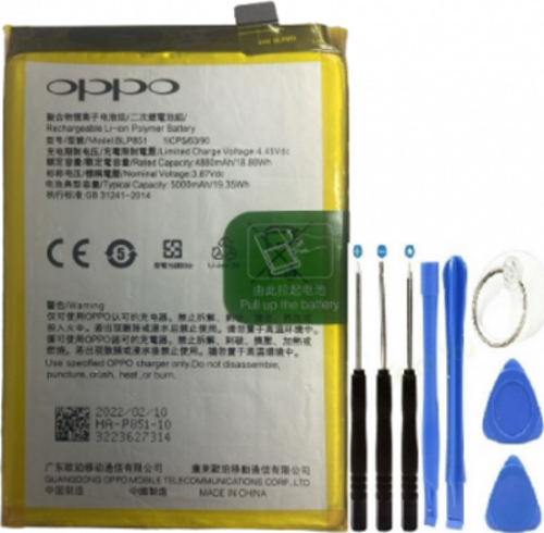 Oppo A74 Pil Batarya BLP851 5000 mAh+Tamir Seti