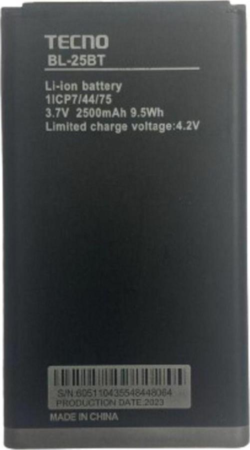 Tecno T528 Pil Batarya BL-25BT 2500 mAh