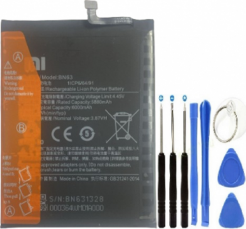 Xiaomi Redmi 10 Pil Batarya BN63 + Tamir Seti