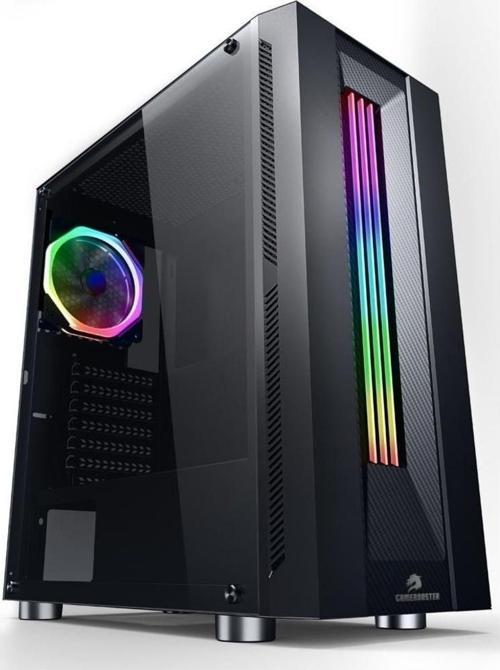 GB-G3601B USB3.0 Siyah Rainbow RGB Fan Strip kasa (PSU Yok) GB-G3601B