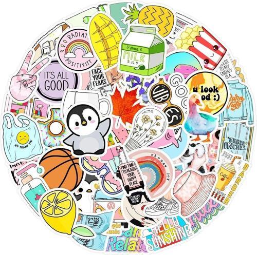 25'li Su Geçirmez Opak Sticker Seri : 18